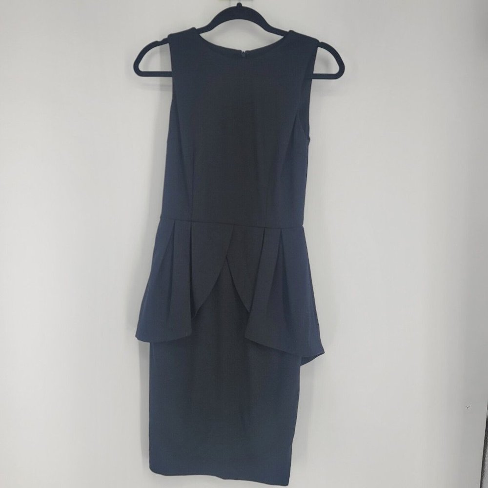Erin Fetherston Black Tulip Peplum Dress Sleeveless Women's Size 0 NWT